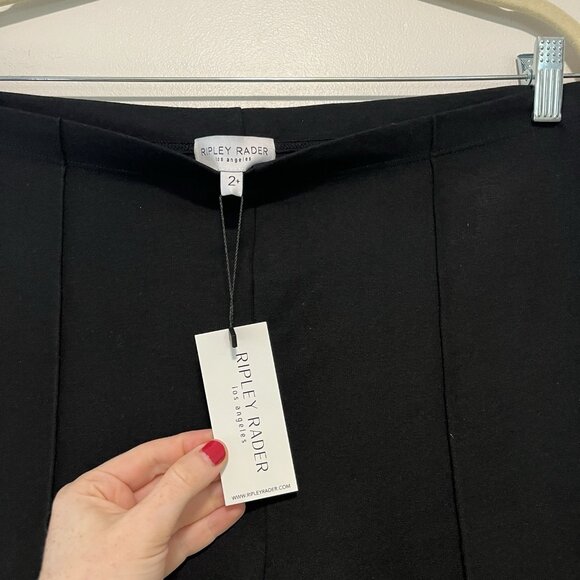 Ripley Rader NWT Black Ponte Knit Straight Leg Pant Size 2+ - Picture 5 of 9